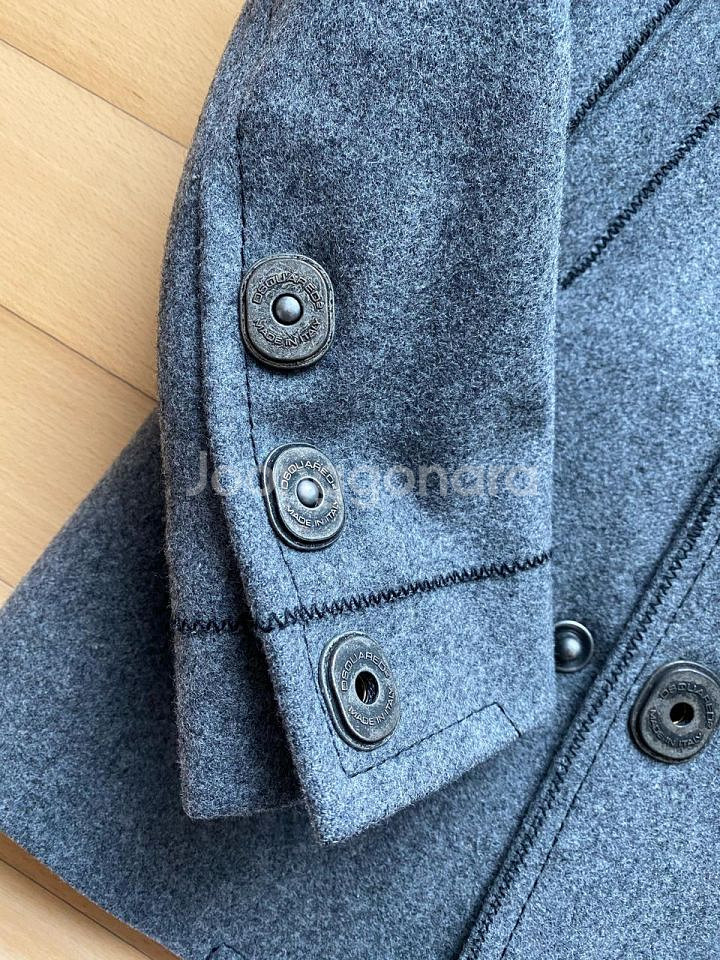 디스퀘어드 DSQUARED 캡틴 제독 코트 해군 피코트--4