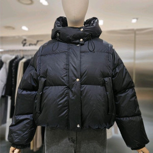 지컷 구스 후드 패딩 점퍼