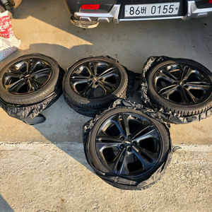 올뉴크루즈 18인치 순정 스노우 휠타이어 세트