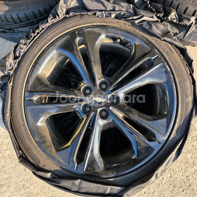 올뉴크루즈 18인치 순정 스노우 휠타이어 세트--1