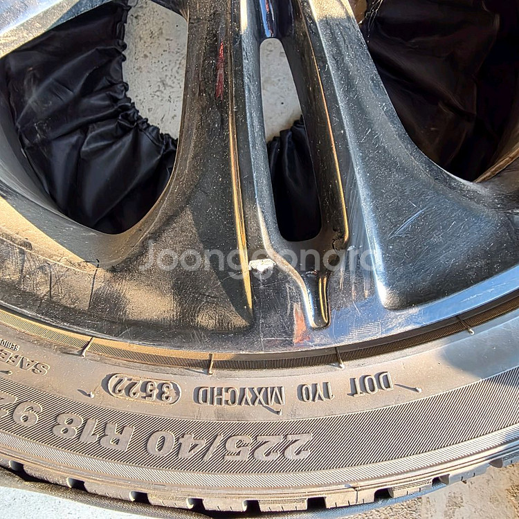 올뉴크루즈 18인치 순정 스노우 휠타이어 세트--6