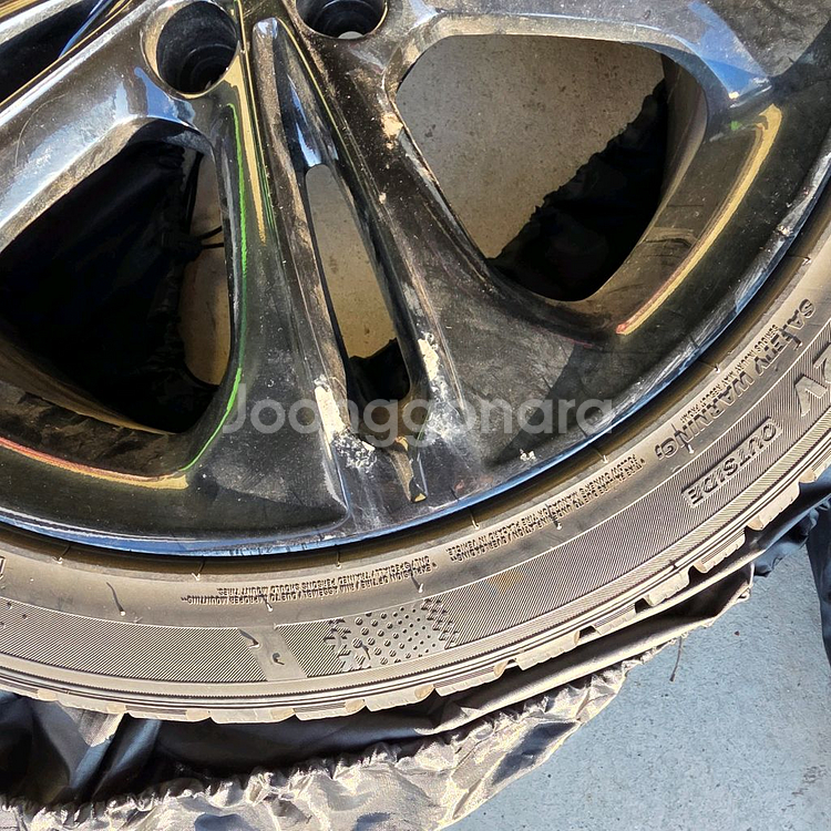 올뉴크루즈 18인치 순정 스노우 휠타이어 세트--5