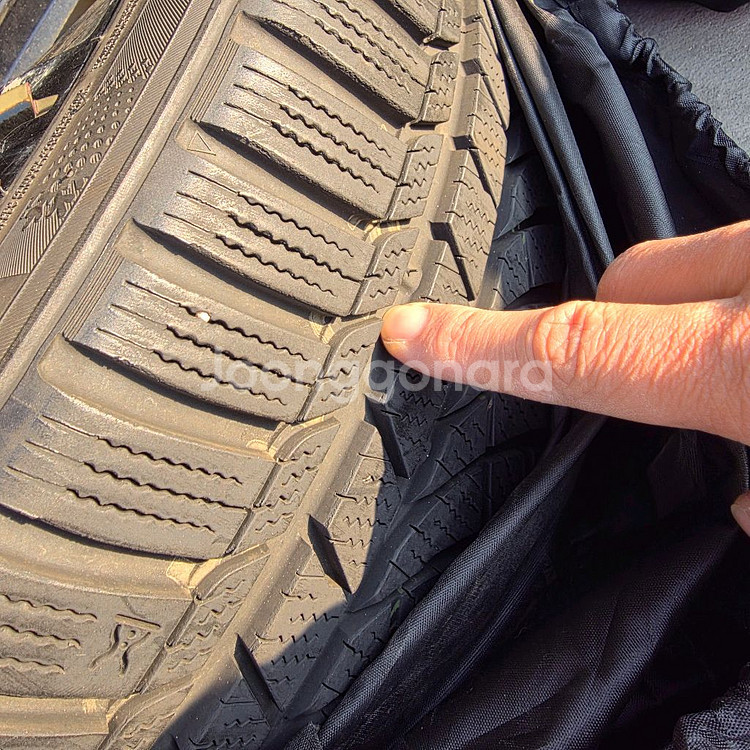 올뉴크루즈 18인치 순정 스노우 휠타이어 세트--8