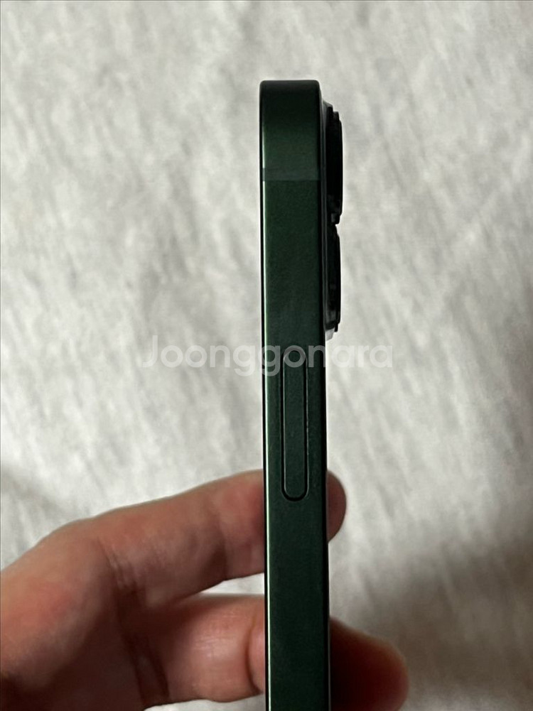 (리퍼미사용)13미니 128G 그린 배터리100% 자급제--4