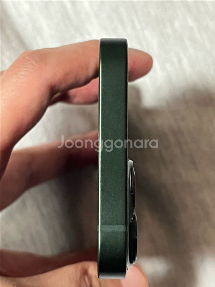 (리퍼미사용)13미니 128G 그린 배터리100% 자급제--3