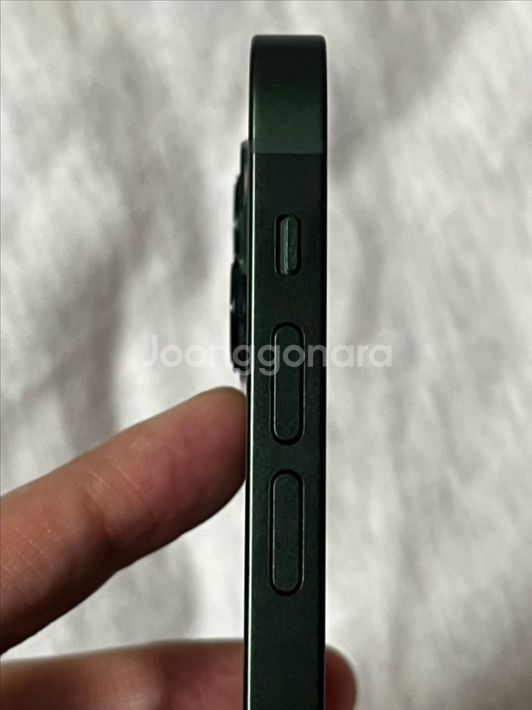 (리퍼미사용)13미니 128G 그린 배터리100% 자급제--7