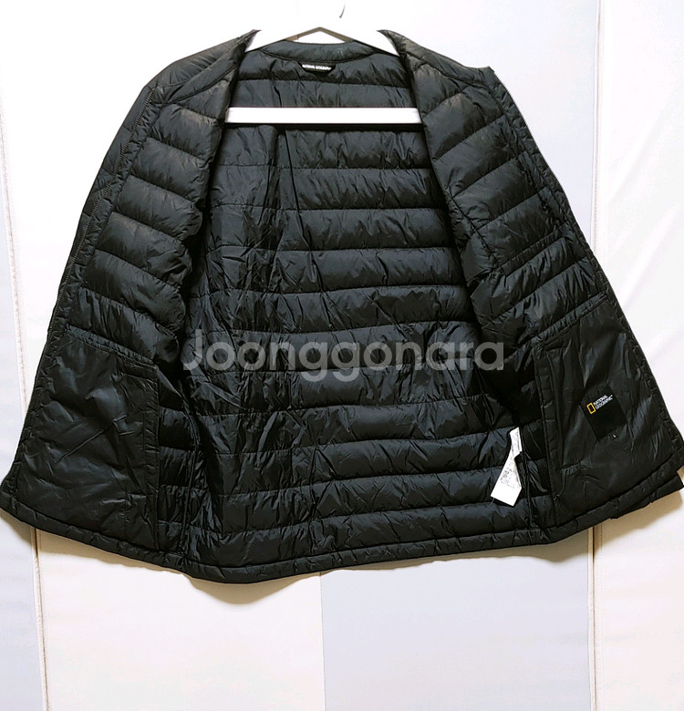 [XL] 내셔널지오그래픽 경량 패딩점퍼 블랙525--1