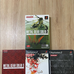 PS2 메탈기어솔리드3 서브스텐스 정발 플스2 플레이스테이션