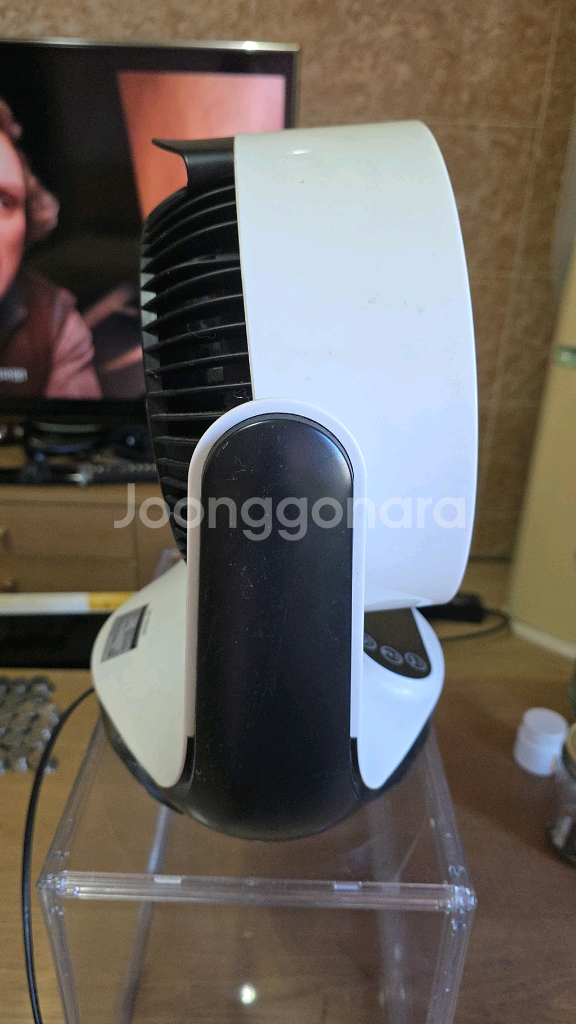 [리모컨 분실] 대웅모닝컴 (MORNING.COM) 서큘레이터형 선풍기 [색상: 화이트] / 360도 입체회전 /--1