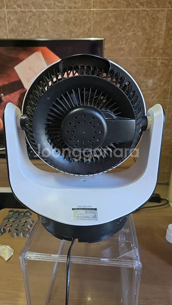 [리모컨 분실] 대웅모닝컴 (MORNING.COM) 서큘레이터형 선풍기 [색상: 화이트] / 360도 입체회전 /--2