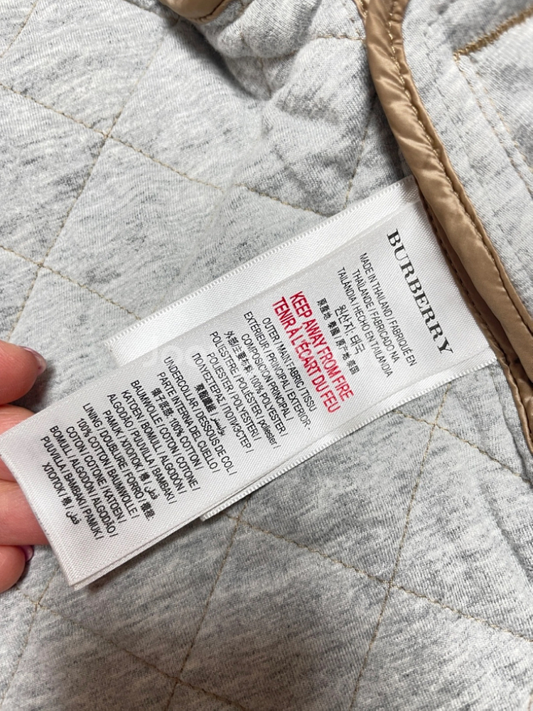 버버리 키즈 퀼팅 자켓(6Y)--2