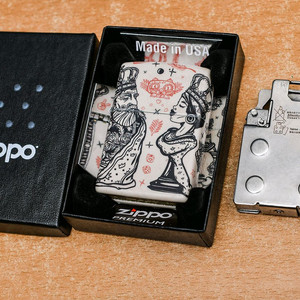 Zippo 지포라이터 + 탭독 스타일 인서트 캔디통