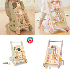 미개봉]폴라비 친환경 원목 보행기 아기 베이비워커장난감