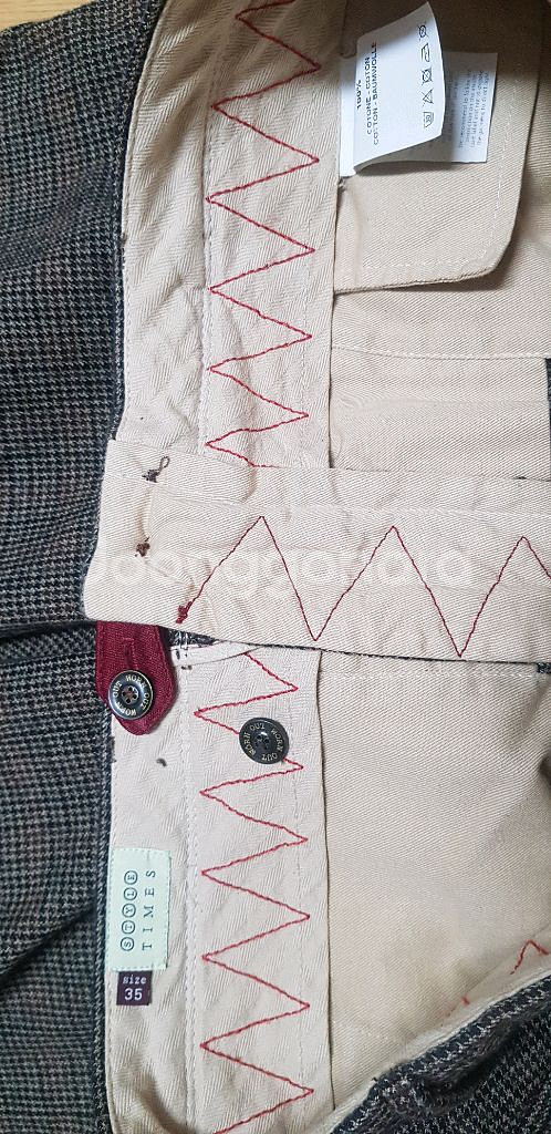 피티제로 겨울 모직바지--8