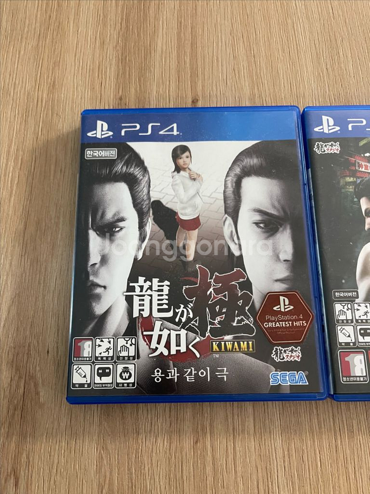 PS4 용과같이 극 , 극2, 5 팝니다 플스4 플레이스테이션--1