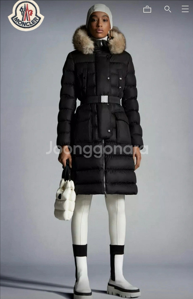 새상품 몽클레어 여성 클로에 롱패딩 블랙1--2