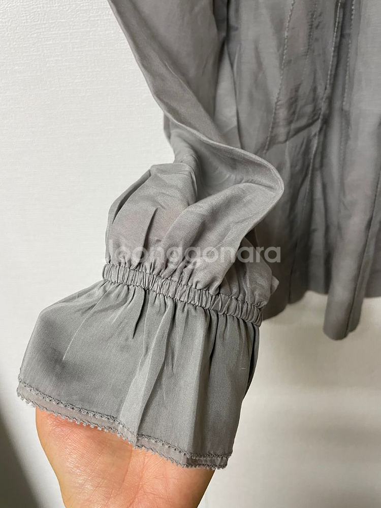 지스튜디오 실크코튼 블라우스(이너X)--3