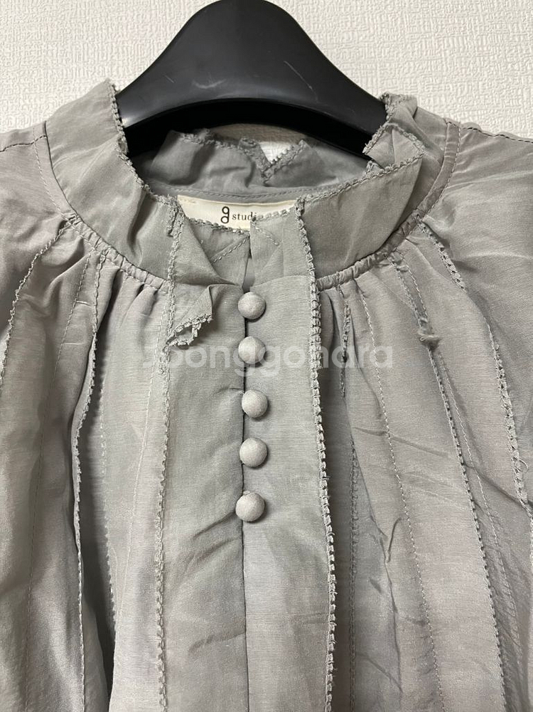 지스튜디오 실크코튼 블라우스(이너X)--4