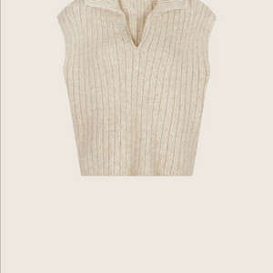 유메르 윈터 메종 니트 베스트 오트베이지