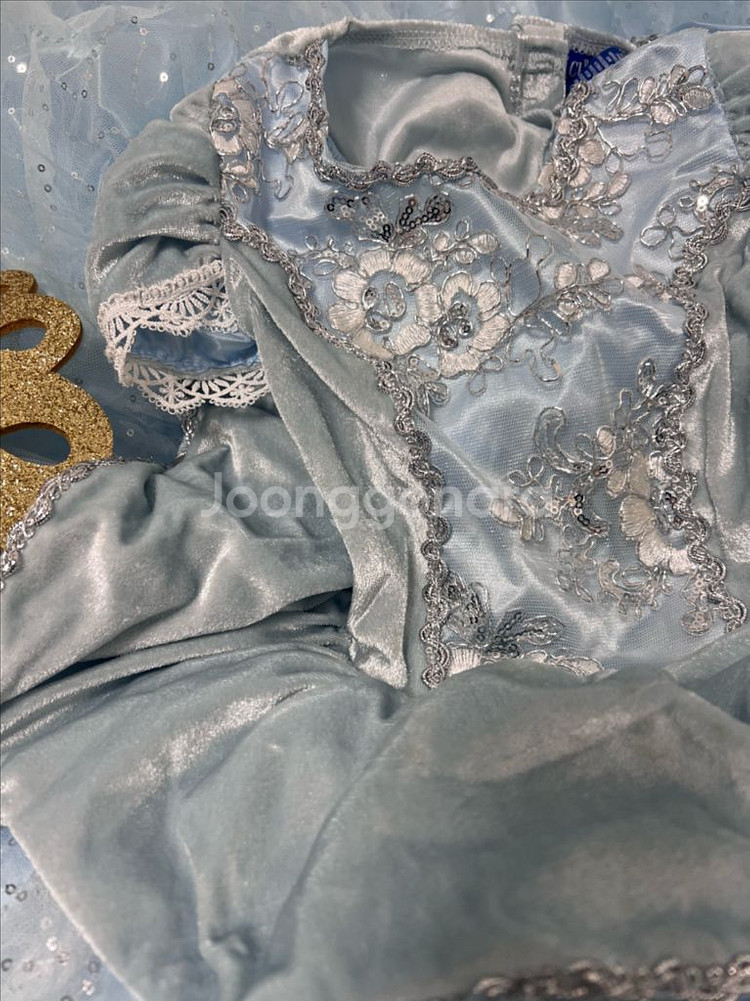 새제품 여아 디즈니 신데렐라 공주 드레스 할로윈 코스튬--1