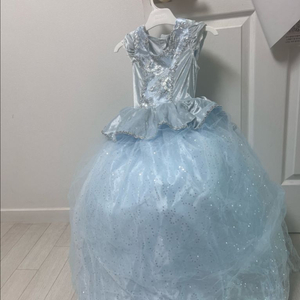 새제품 여아 디즈니 신데렐라 공주 드레스 할로윈 코스튬