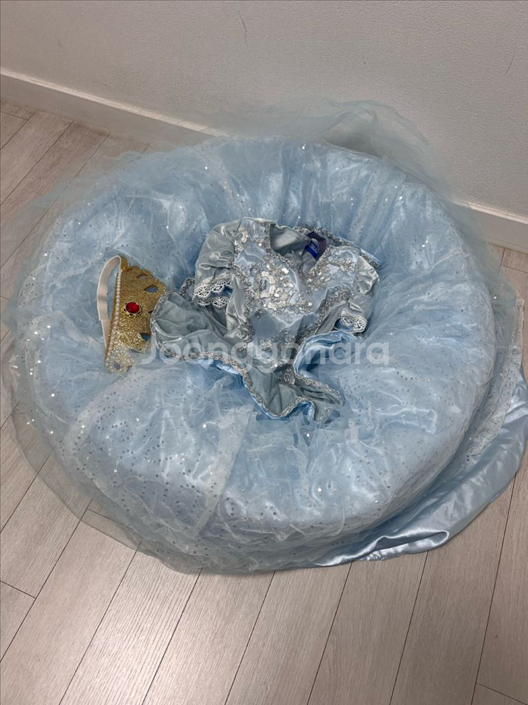 새제품 여아 디즈니 신데렐라 공주 드레스 할로윈 코스튬--2