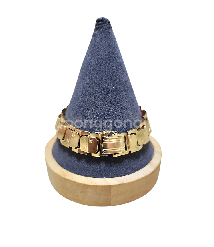 18k팔찌,남성팔찌,체인팔찌,부산금팔찌,할로우팔찌--1