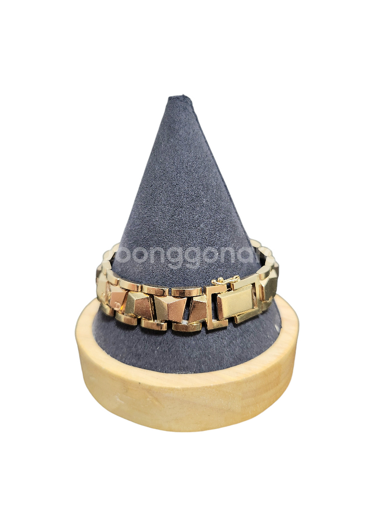 18k체인팔찌,남성팔찌,할로우팔찌,부산금팔찌--1