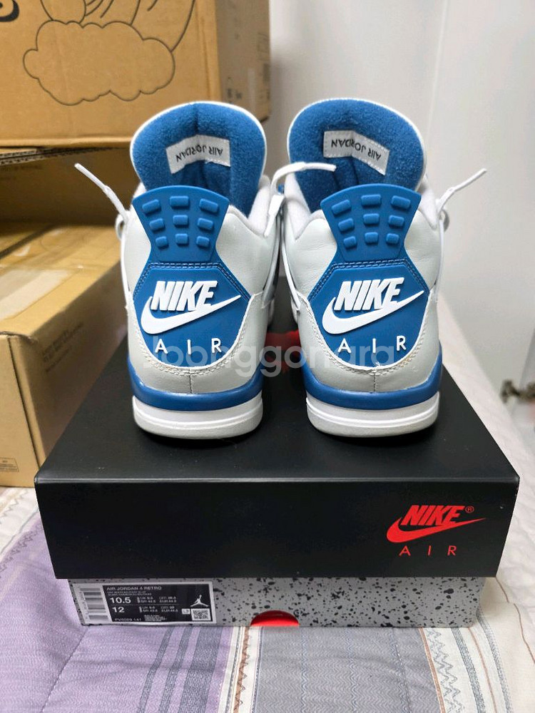나이키 에어 조던4 인더스트리얼 블루 285 판매합니다.--4