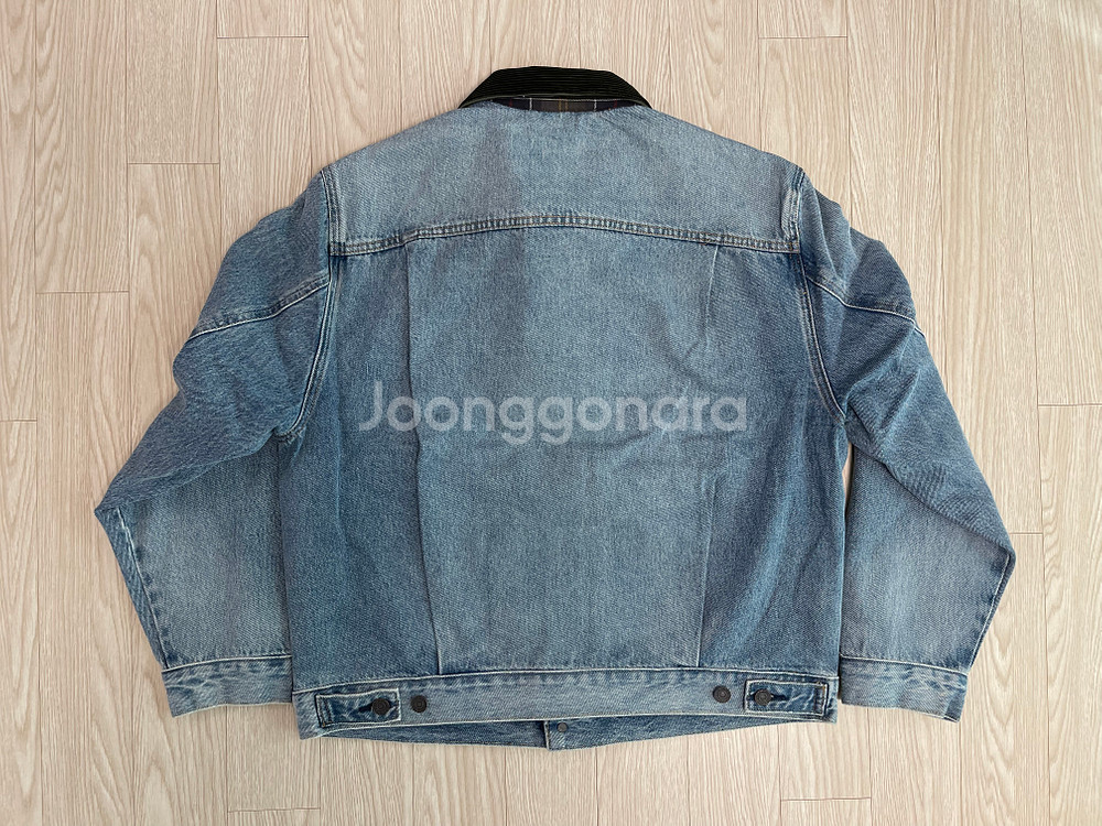 리바이스 x 바버 타입 II 트러커 자켓 빈티지 워시드--1