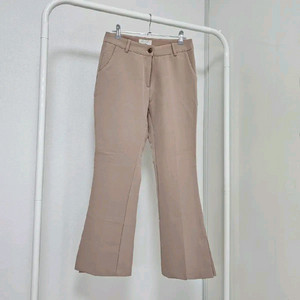 부츠컷 슬랙스 언발 밑트임 팬츠 M