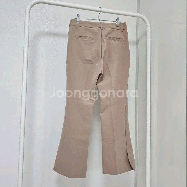 부츠컷 슬랙스 언발 밑트임 팬츠 M--1