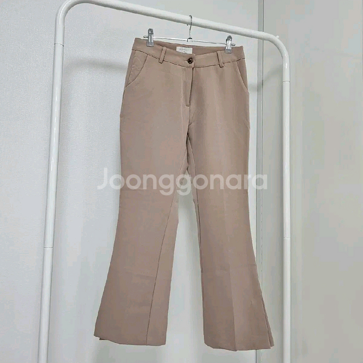 부츠컷 슬랙스 언발 밑트임 팬츠 M--3