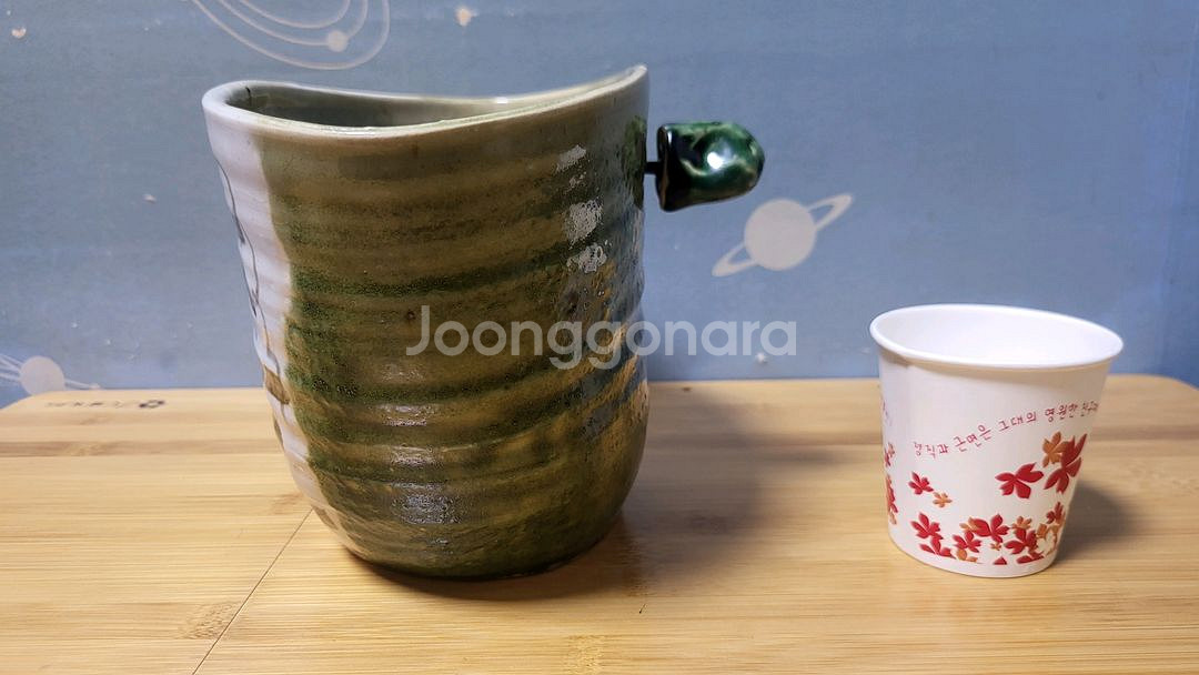 비정형 도자기 화병과 수반, 인테리어 장식품 2종 일괄--3