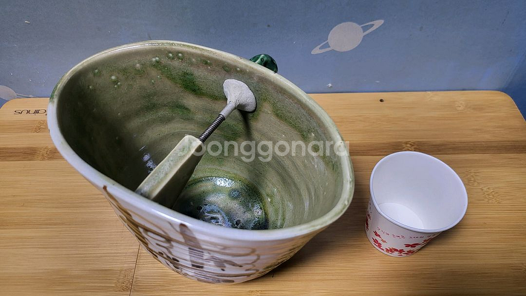 비정형 도자기 화병과 수반, 인테리어 장식품 2종 일괄--4