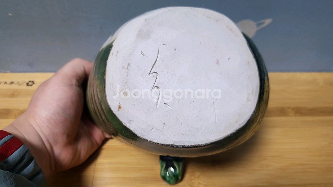 비정형 도자기 화병과 수반, 인테리어 장식품 2종 일괄--5