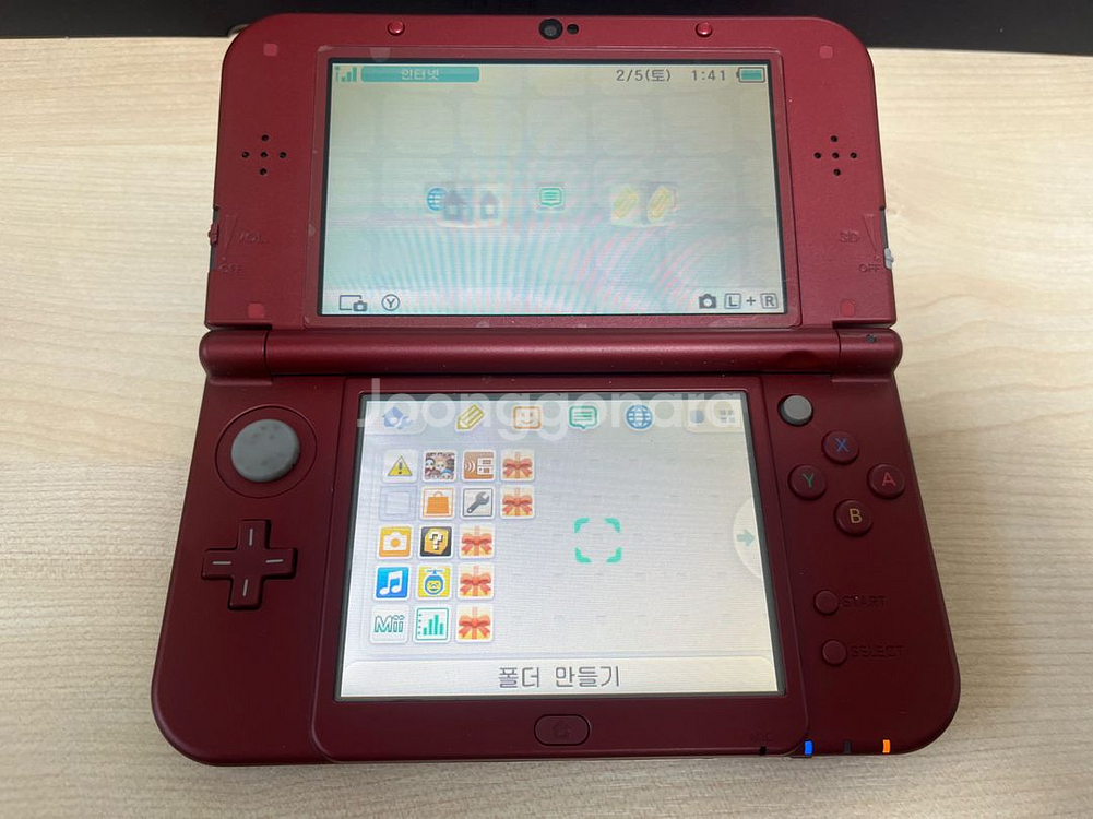 닌텐도 new 3ds xl 레드 기기--0
