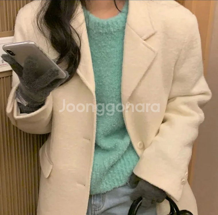 미뉴에트 Acid wool jacket 브라운--1