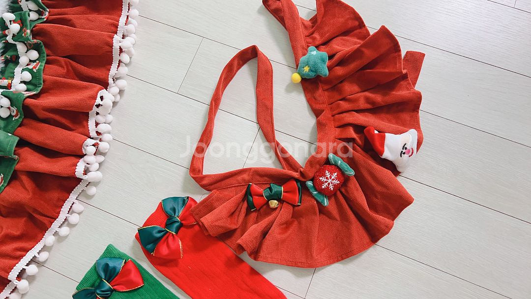 풀세트 크리스마스 여아 테마 파티 드레스 의상 풀세트--2