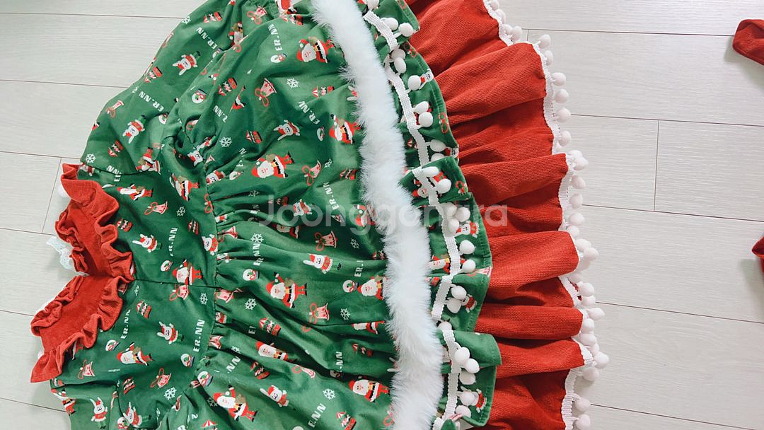 풀세트 크리스마스 여아 테마 파티 드레스 의상 풀세트--1