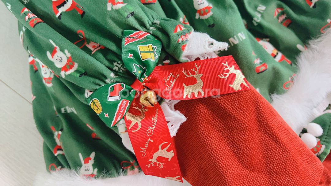 풀세트 크리스마스 여아 테마 파티 드레스 의상 풀세트--4