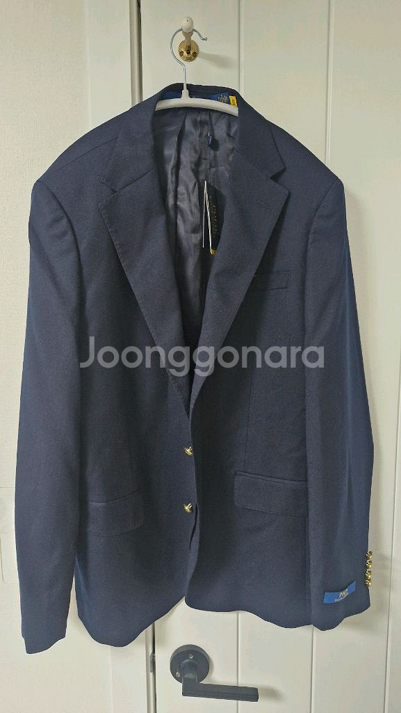 [새상품]폴로 개버딘 금장 블레이저, 네이비 재킷--2