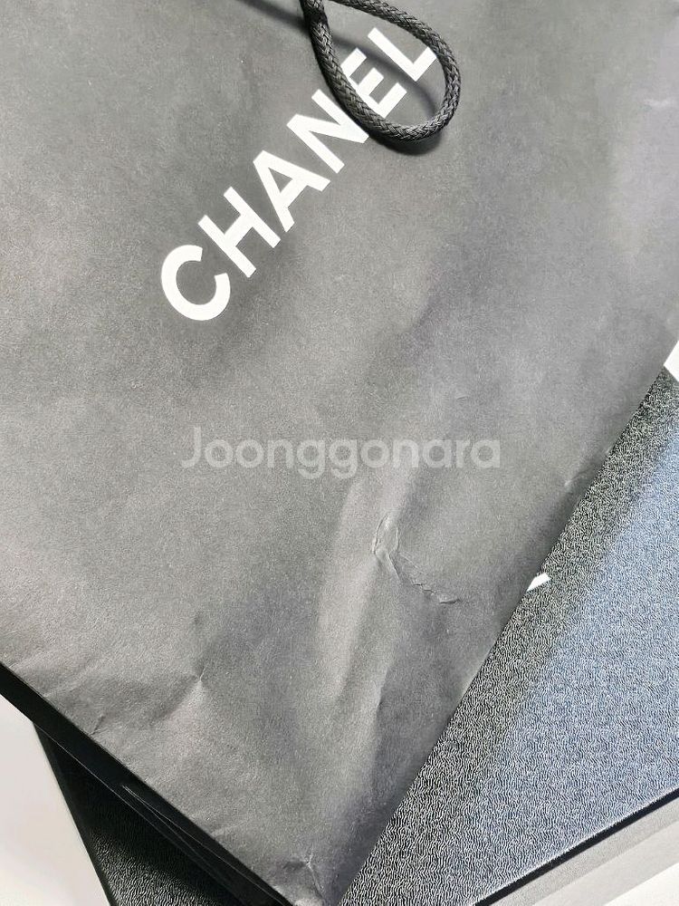 샤넬 신발박스 + 쇼핑백--4