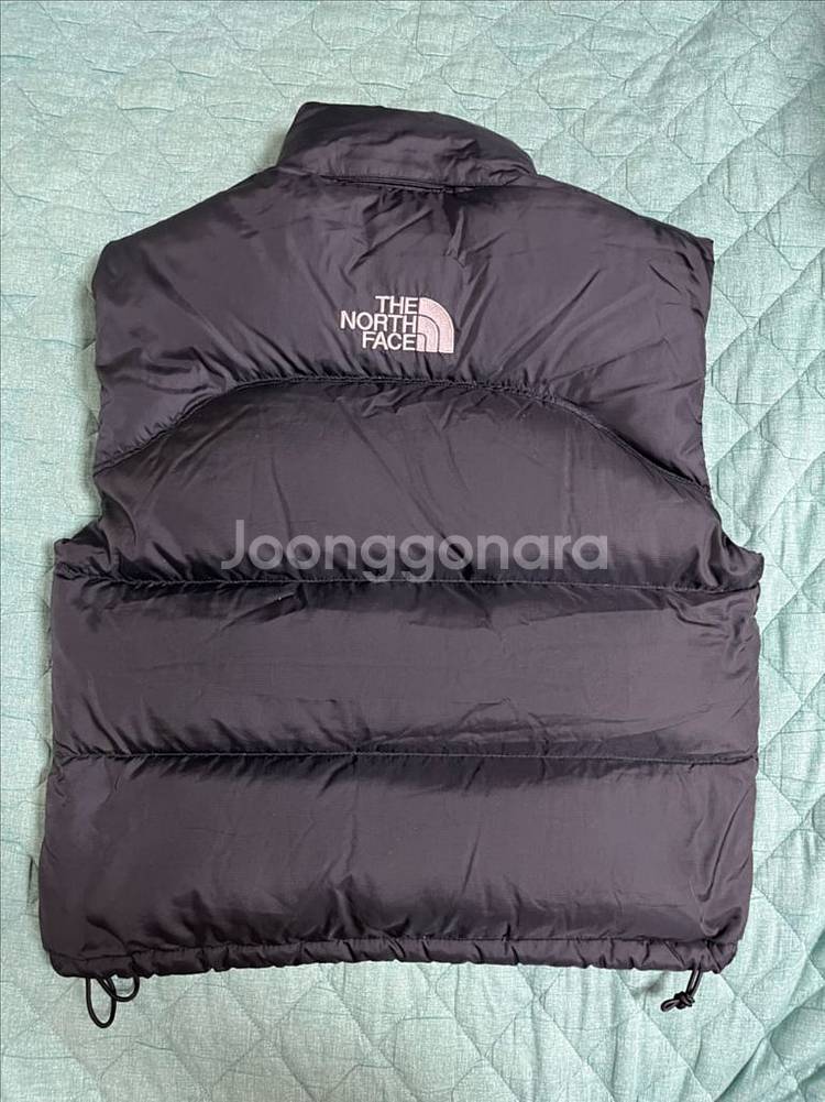 노스페이스 700 중앙로고 패딩 조끼 블랙 xs--4