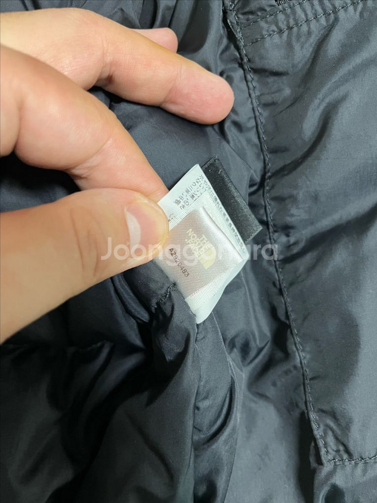 노스페이스 700 중앙로고 패딩 조끼 블랙 xs--9