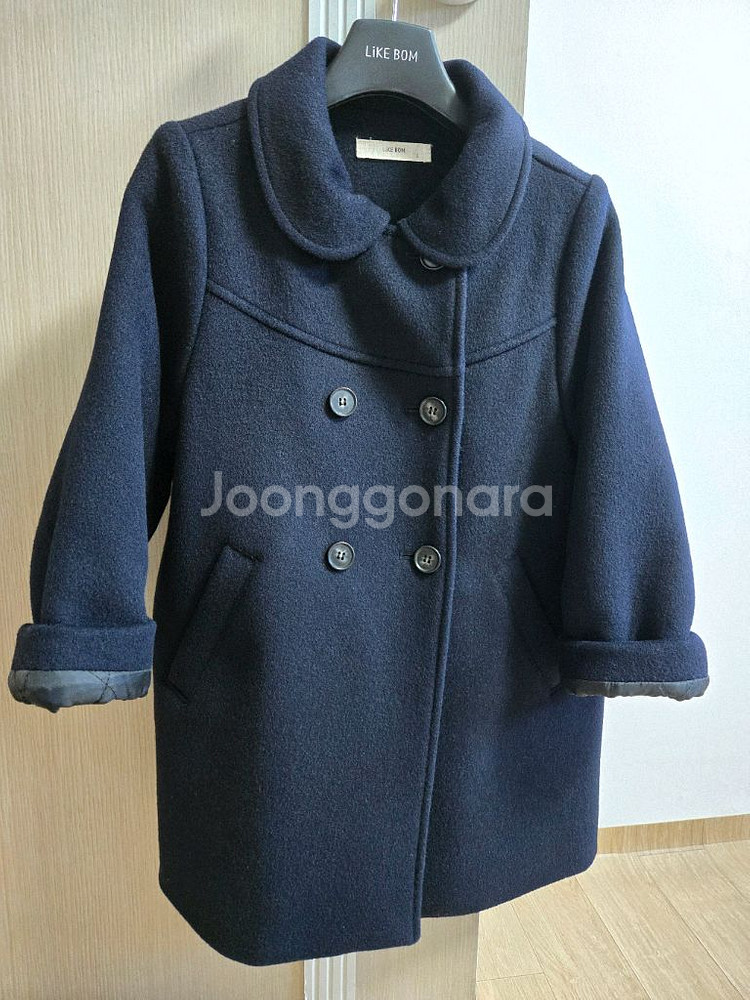 라이크봄 네이비 여아코트--0