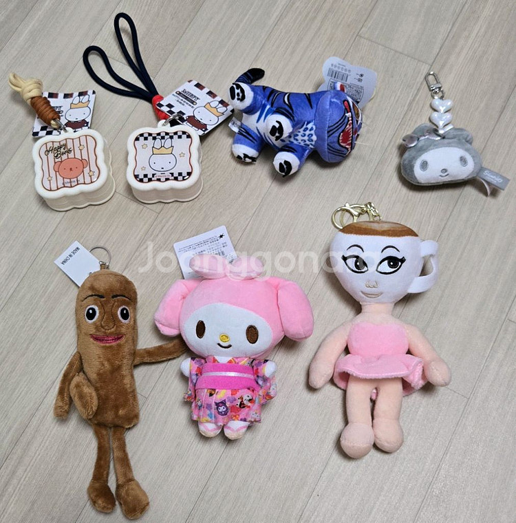 캐릭터 인형 키링 세트--0