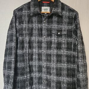 헨리코튼 체크 셔츠자켓