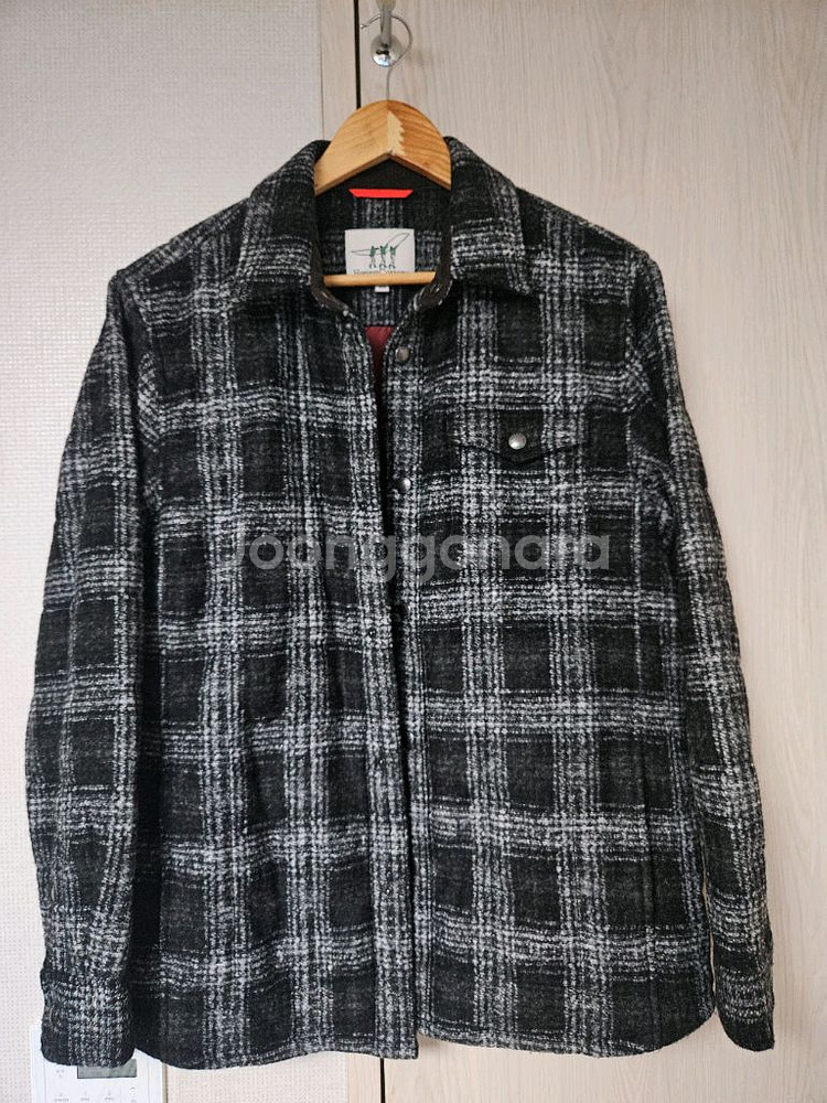 헨리코튼 체크 셔츠자켓--1