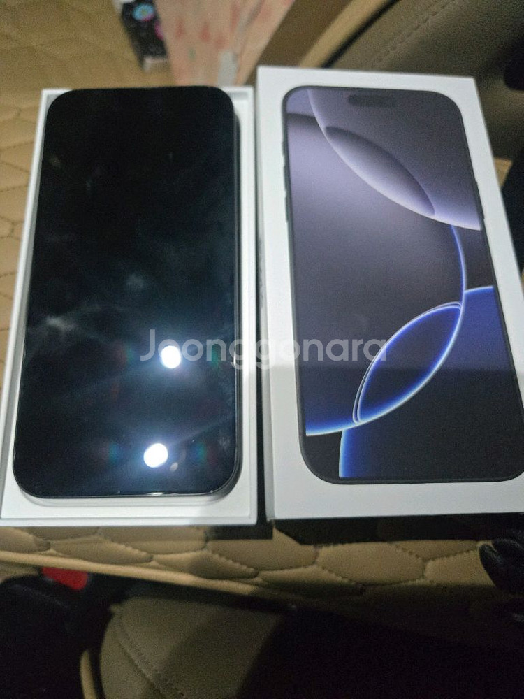 아이폰16프로맥스 256G 블랙 판매합니다. 배터리 99%--1